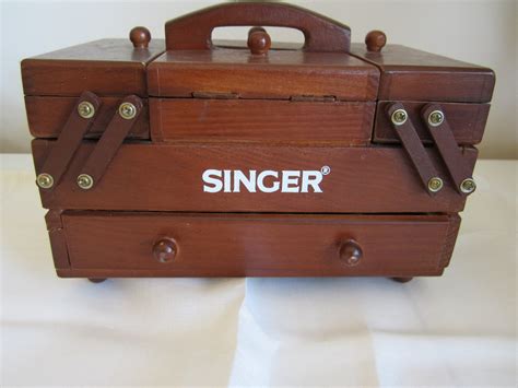 vintage singer sewing box